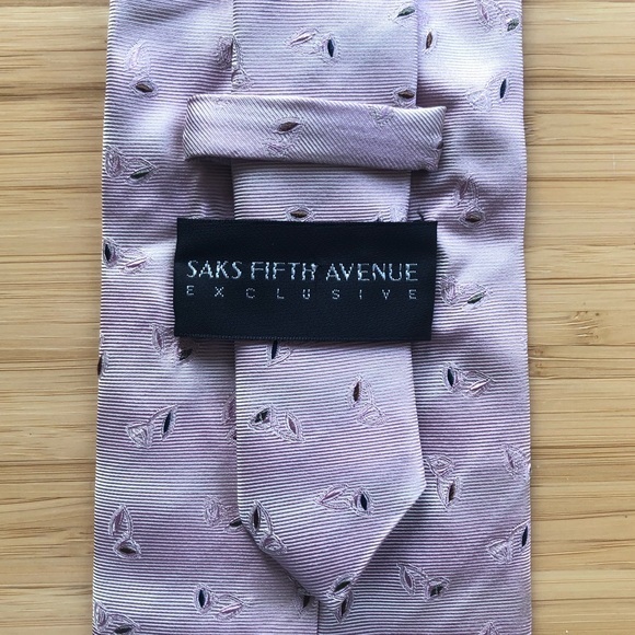 Saks Fifth Avenue Silk Tie In Light Purple
